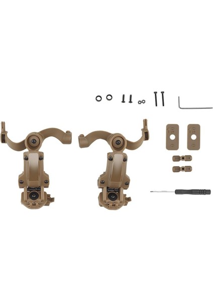 Kulaklık Ray Montaj Braketi 360 ° Dönme Kulaklıklı Kask Kılavuzu Adaptörü Ops Çekirdek Arc ve Team Wendy Rail-B Için Uyum (Yurt Dışından)