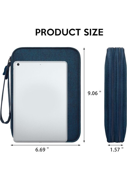 Electronics Organizer Seyahat Seyahat Kordonu Organizatör Kılıfı Kompakt Aksesuar Çantası - Lacivert (Yurt Dışından) fiyatları