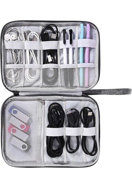 Çok Fonksiyonlu Dijital Torba Depolama Çantası Veri Kablo Depolama Çantası Mobil Güç Kulaklık Depolama Çantası Siyah (Yurt Dışından) indirimleri