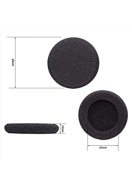 2x Kalınlaştırılmış Kulaklık Kapağı Kulak Ped Sünger Kapağı 60MM Değiştirilebilir Kulaklık Koruyucu Kapak Evrensel (Yurt Dışından) modelleri