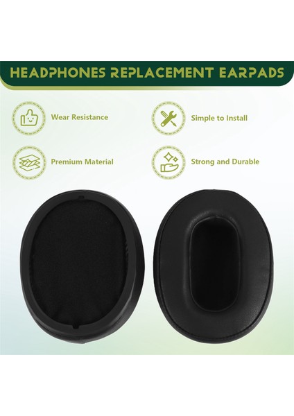 Sony Için Yedek Kulak Pedleri WH-XB900N Kulaklıklar Earpad Deri Kulaklık Kulak Yastık Onarım Parçaları (Siyah) (Yurt Dışından) fırsatları