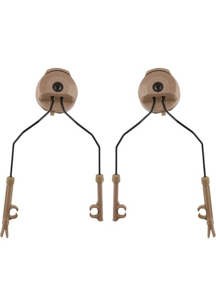 Kask Hızlı Demiryolu Montajlar Kulaklık Raylı Adaptör Kulaklık Tutucu Seti Kask Rayı Süspansiyon Braketi Kask Aksesuarları-Khaki (Yurt Dışından) fiyatları