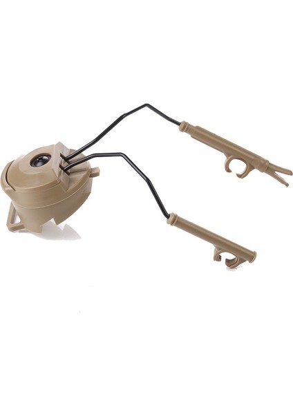 Kask Hızlı Demiryolu Montajlar Kulaklık Raylı Adaptör Kulaklık Tutucu Seti Kask Rayı Süspansiyon Braketi Kask Aksesuarları-Khaki (Yurt Dışından) modelleri