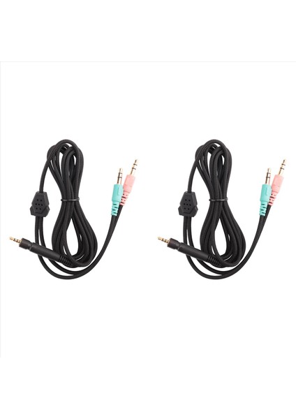 Sennheiser G4ME Için 2x Yedek Kablo Bir Oyun Sıfır 373D Gsp 350 / Gsp 500 / Gsp 600 Kulaklık (Pc Sürüm 2 Metre) (Yurt Dışından)