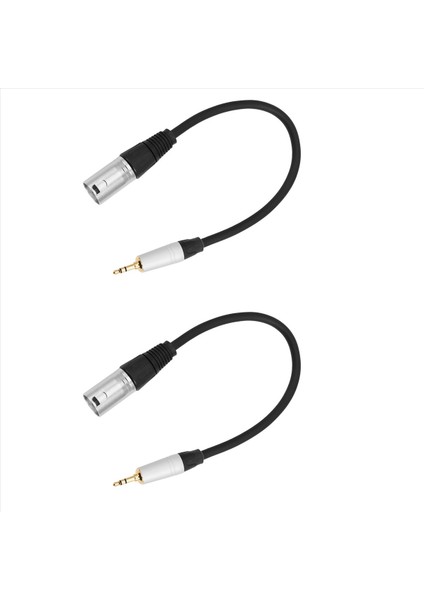 2x 0 3 Metre 3 5 mm Erkek Jack Fişine 3 Pin Xlr Erkek Mikrofon Ses Kayıt Için Korumalı Stereo Kablo (Yurt Dışından)