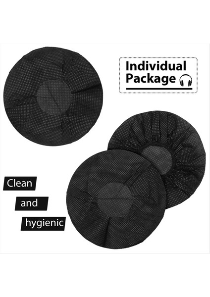 100PCS/SET Gaming Cafe Tek Kullanımlık Kulaklık Kapağı Dokuma Olmayan Kafa Bandı Toz Geçirmez Ter Getirmez Kulaklık Siyah (Yurt Dışından) fırsatları