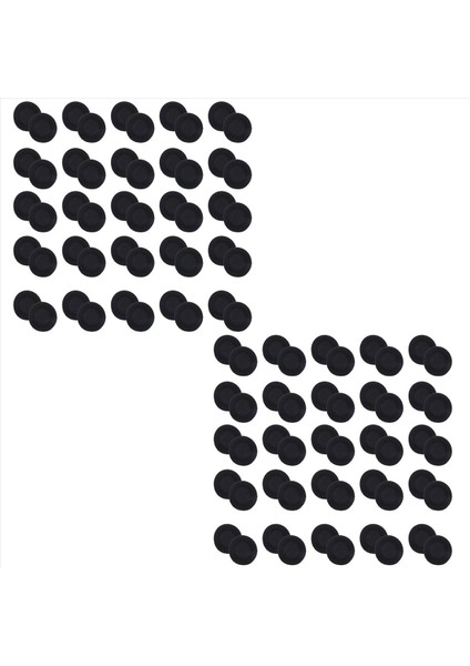 100 Adet Siyah Sünger Kulaklık Kulaklık Kapak Kulak Pedleri Kapak Değiştirme (Yurt Dışından) fiyatları