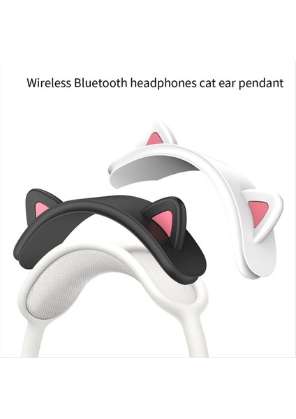 Apple Için Maksimum Çok Işlevli Kablosuz Bluetooth Kulaklık Üst Çubuk Kedi Kulağı Silikon Koruyucu Kapak Siyah (Yurt Dışından) fiyatları