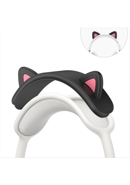 Apple Için Maksimum Çok Işlevli Kablosuz Bluetooth Kulaklık Üst Çubuk Kedi Kulağı Silikon Koruyucu Kapak Siyah (Yurt Dışından) indirimleri