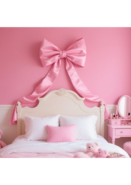 Oda Dekoru Için Büyük Pembeböceği, 40X24 Saten Şerit Kravat Doğum Günü Süslemeleri, Dev Pastel Pembe Asılı Duvar Dekoru (Yurt Dışından) modelleri