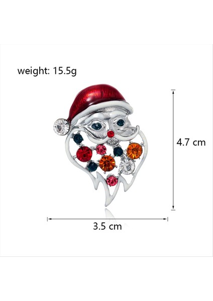 Noel Broş Moda Noel Baba Noel Broş Pin Renk Ampul Süsleme Emaye Yakası Brooces Pims (Yurt Dışından) fiyatları