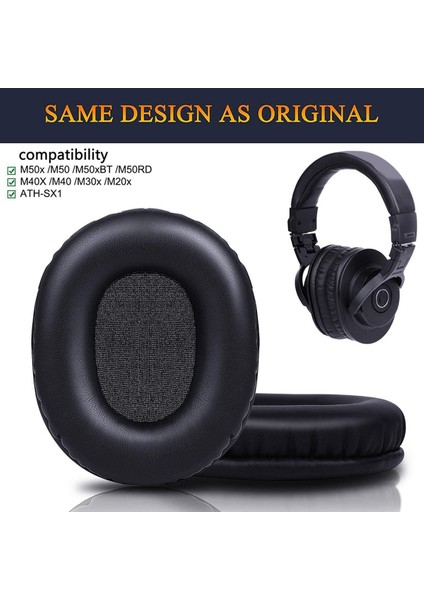M50X Yedek Earpads Audio Technica Ath M50 M50X M50XBT M50RD M40X M30X M20X Msr7 Sx1 Kulaklık (Yurt Dışından) fırsatları