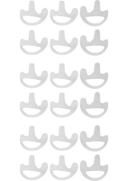 9 Çift Şeffaf Silikon Yumuşak Kulak Hactie Talkie Gizli Akustik Tüp Kulaklığı Küçük/orta/büyük J6116Z (Yurt Dışından)