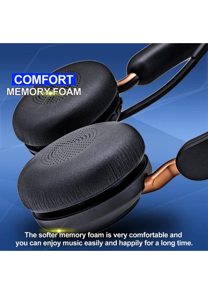 Elite 45H Evolve2 Için Yedek Earpad2 65 Ms/uc Kablosuz Kulaklıklar - Protein Deri/kulak Yastığı/kulak Kupaları (Siyah) (Yurt Dışından) fırsatları