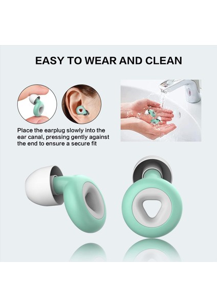 Uyku Gürültüsü Için Kulak Tıkaçları Esnek Gürültü Engelleme Kulaklıklarında Yumuşak Yeniden Kullanılabilir Işitme Koruması Uyku Için (Yurt Dışından) modelleri