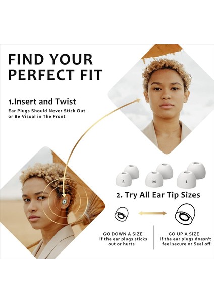Uyku Gürültüsü Için Kulak Tıkaçları Esnek Gürültü Engelleme Kulaklıklarında Yumuşak Yeniden Kullanılabilir Işitme Koruması Uyku Için (Yurt Dışından) fırsatları