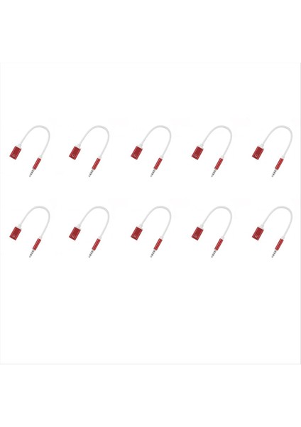 10PCS Kulaklık Dönüştürücü 3 5mm Erkek Türüne C Tip C Dişi Kulaklık Dönüştürücü Analog Kulaklık Dönüştürücü Kırmızı (Yurt Dışından)