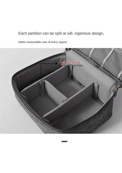 Taşınabilir Kablo Depolama Çantası Su Geçirmez USB Veri Hattı Şarj Cihazı Fiş Organizator Seyahat Organizatör Mavi (Yurt Dışından) modelleri