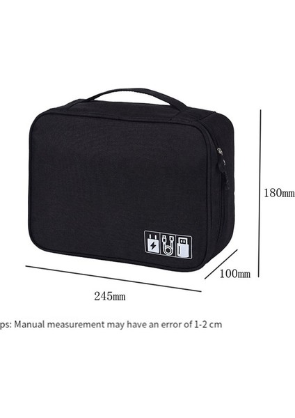 Taşınabilir Kablo Depolama Çantası Su Geçirmez USB Veri Hattı Şarj Cihazı Fiş Organizator Seyahat Organizatör Mavi (Yurt Dışından) indirimleri