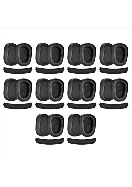 10PAIR Köpük Kulak Pedleri Logitech Için Deri Earpad G933 G935 G633 / G 933 G 935 G 633 Artemis Kulaklıkları (Yurt Dışından)