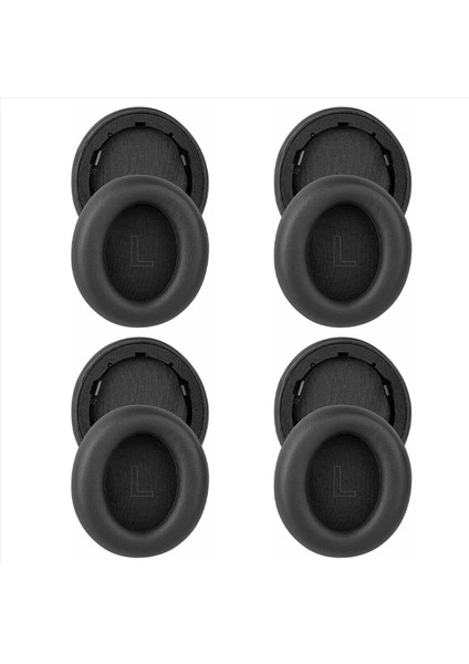 Anker Soundcore Life Için 4x Yedek Kulak Pedleri Q30/Q35 Protein Deri Kulaklıklar Earpad (Siyah) (Yurt Dışından)