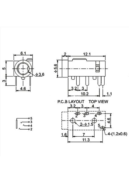 200PCS 3 5mm Dişi Ses Konnektörü 4 Pin Dip Kulaklık Jakı Soketi PJ-320A (Yurt Dışından) fiyatları