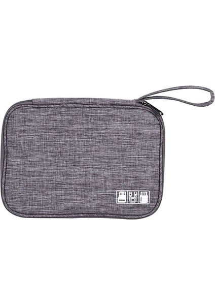 Çok Fonksiyonlu Dijital Torba Depolama Çantası Veri Kablo Depolama Çantası Mobil Güç Kulaklık Depolama Çantası Gri (Yurt Dışından)