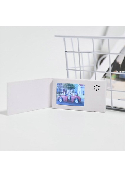 128MB 2.4inch Doğum Günü Beyaz Video Kitap Kartı LCD Davet Müzik Tebrik Kartı Yükle Video LCD Tebrik Kartı (Yurt Dışından) modelleri