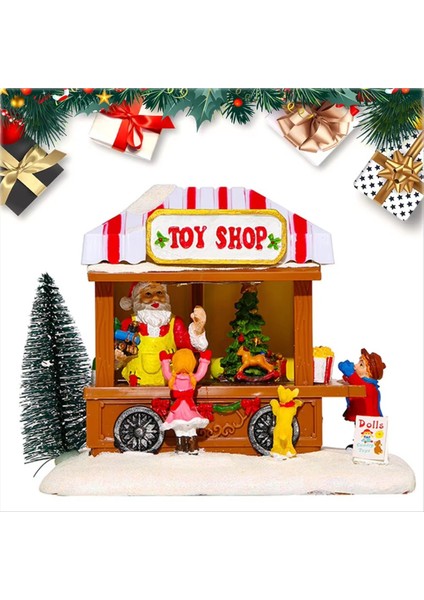 Noel Müzik Evi Noel Müzik Evi Işıklı LED Masaüstü Süsleri Noel Süsleri Noel Süsleri (Yurt Dışından) indirimleri