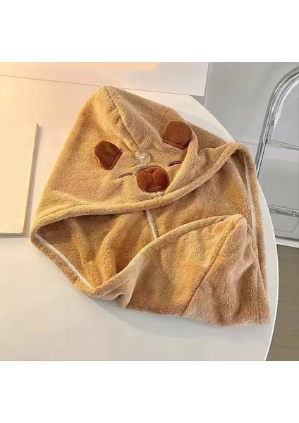 Capybaras Hızlı Kuru Saç Havlu Sarma Islak Saçlar Için Süper Emici Mikrofiber Havlu Kadınlar Için Düğme Uzun Saçlar (Yurt Dışından) modelleri