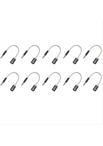 10PCS Kulaklık Dönüştürücü 3 5mm Erkek Türüne C Tip C Dişi Kulaklık Dönüştürücü Analog Kulaklık Dönüştürücü Siyah (Yurt Dışından)