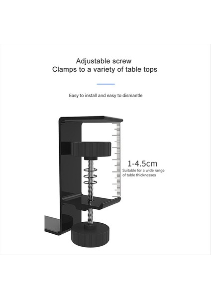 Klipsli Kulaklık Tutucu Z20 Klipsli Askı Hook Kulaklık Evrensel Askı Metal Masaüstü Tezgah Kancalar Gümüş (Yurt Dışından) fiyatları
