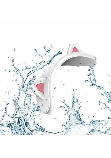 Apple Için Maksimum Çok Işlevli Kablosuz Bluetooth Kulaklık Üst Çubuk Kedi Kedi Kulağı Silikon Koruyucu Kapak Beyaz (Yurt Dışından) fırsatları