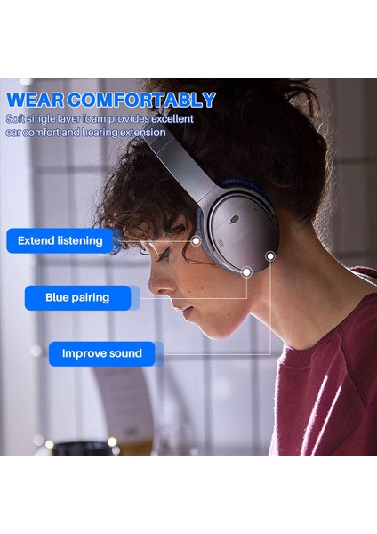 Sessiz Konfor 35 (QC35) ve Quietcomfort 35 Iı (QC35 Iı) Kulaklıklar (Mavi) Için Yedek Earpads (Yurt Dışından) fırsatları