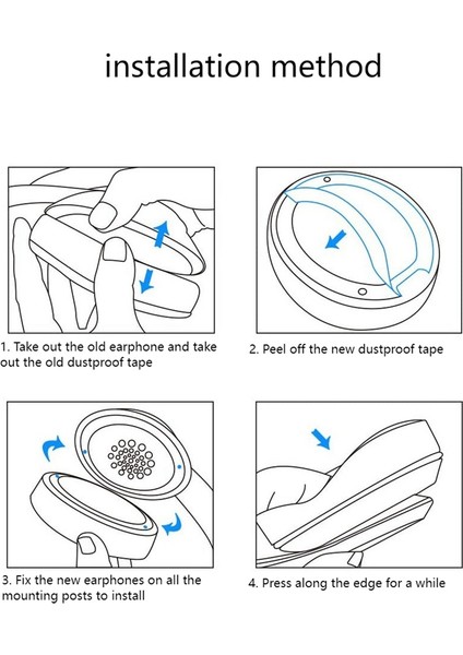 Sennheiser Için 2 Parçası Gsp Sennheıser Gsp 300 GSP301 302 303 350 370 Kulak Pedleri Için (Yurt Dışından) fiyatları