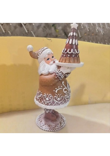 Sevim Sevim Noel Baba Süsler Karikatür Exquisit Reçine Noel Baba Heykelleri Noel Süs Açık Dekor (Yurt Dışından) fırsatları