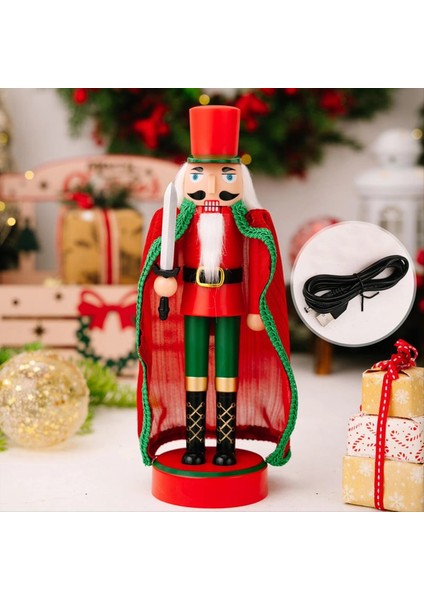 Fındıkkıran Noel Dekorasyonları Işıklı Fındıkkıran Asker Masa Masa Süsleri Noel Için Koleksiyon Aynısı D (Yurt Dışından) fiyatları