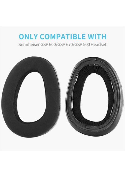 2x Kulak Pedleri Yastıklar Kulaklıklar Yedek Parçalar Sennheiser Için Aksesuarlar Gsp 670 Gsp 500 Gsp 600 Oyun Kulaklığı (Yurt Dışından) fiyatları