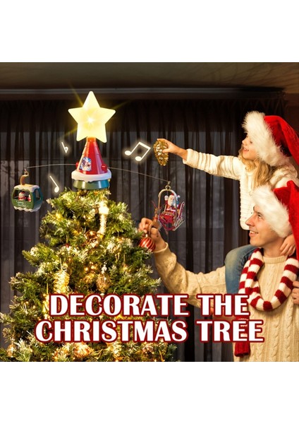Klasik Noel Ağacı Kapalı/dış Mekan Kullanımı Için Müzik ve Işıklar ile En Iyi Dönen Atlıkarınca, Noel Dekorasyonları (Yurt Dışından) fırsatları