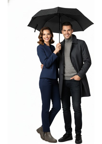 Tam Otomatik Şemsiye Güçlü Ekstra Dayanıklı Fiber Telli Kir Sututmayan Kumaş Kılıflı Desenli modelleri