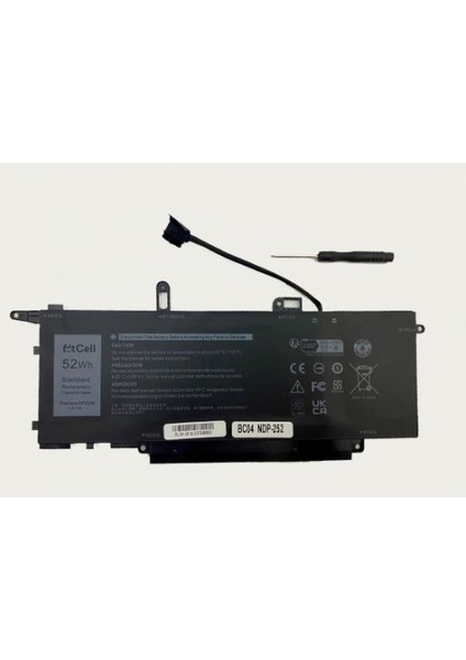 Dell Uyumlu P110G002 Notebook Batarya - Pil ,WD8P8 0WD8P8 Notebook Batarya - Pil