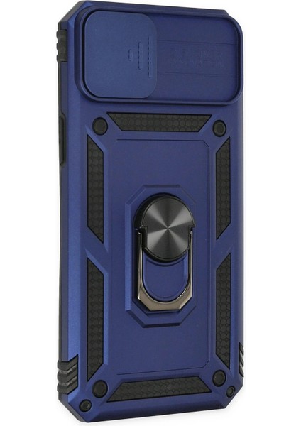 iPhone 14 Plus Kılıf Pars Lens Yüzüklü Silikon - Lacivert fiyatları