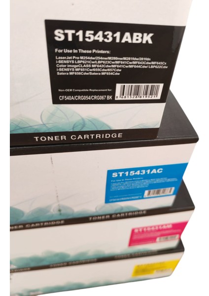 Canon Fragile CRG-067/CRG-054 Muadil Set MF651CW MF655CDW MF657CDW Uyumlu modelleri