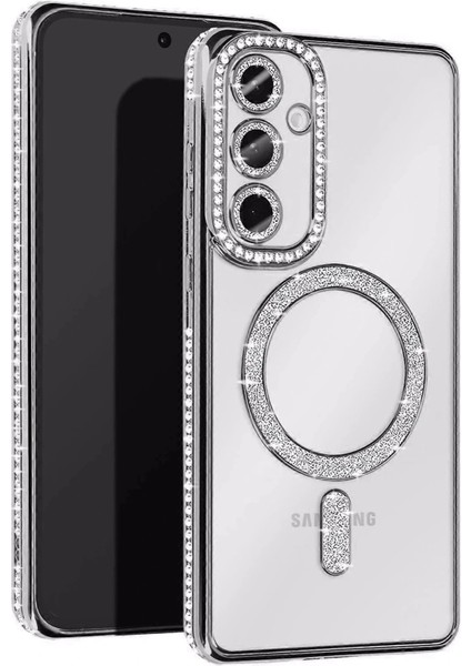 Samsung Galaxy A17 5g Joke Simli Magneticsafe Kılıf - Gümüş