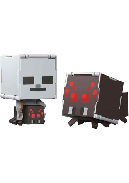 Minecraft Flipping' Figs 2in1 Dönüşen Figür HTL43 - Spider Jockey ve Spider JCN24