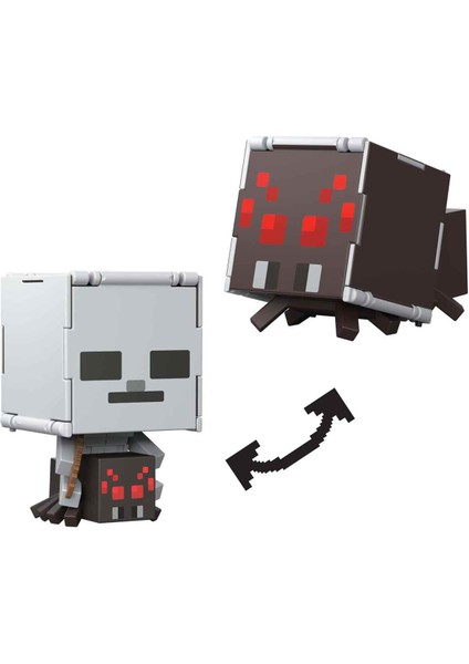 Minecraft Flipping' Figs 2in1 Dönüşen Figür HTL43 - Spider Jockey ve Spider JCN24 fiyatları