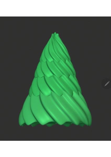 LED Yumuşak Hizmet Xmas Ağacı (Led Disk Lambası) Orta.stl fiyatları