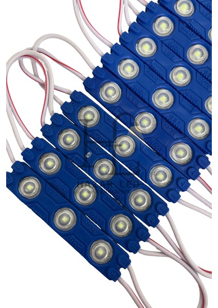 12 Volt 1.2 Watt 3’lü Mercekli 2835 Modül LED Turkuaz (10 Adet) fiyatları