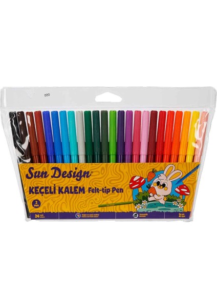 Yıkanabilir Keçeli Boya Kalemi 24’lü 4989