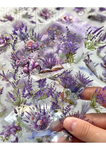 Lavanta Rüyası Sticker Seti 6 Yaprak Sticker Setetiketçıkartmabullet Journal fırsatları
